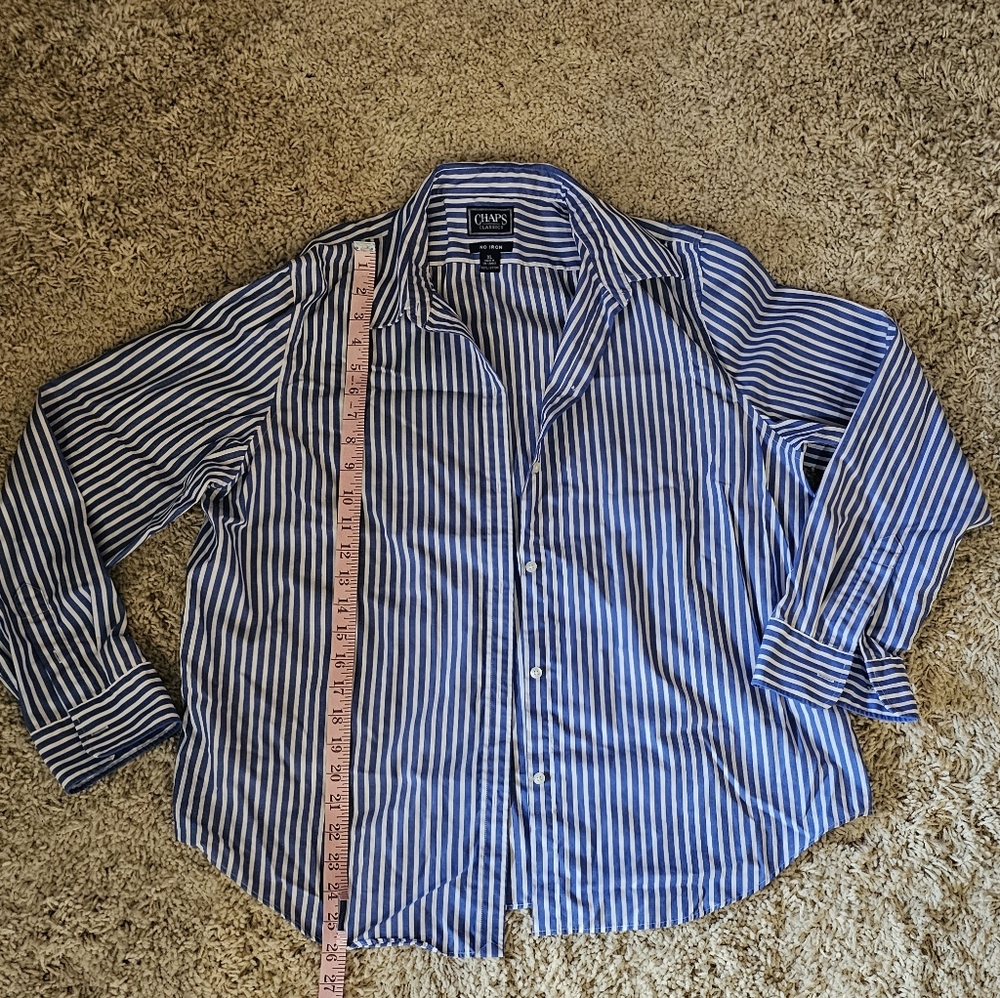 Women's Chaps Classic Striped Button-down Shirt